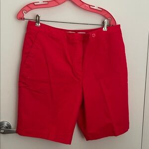 Liz Claiborne Bright Red Women's Bermuda Shorts
